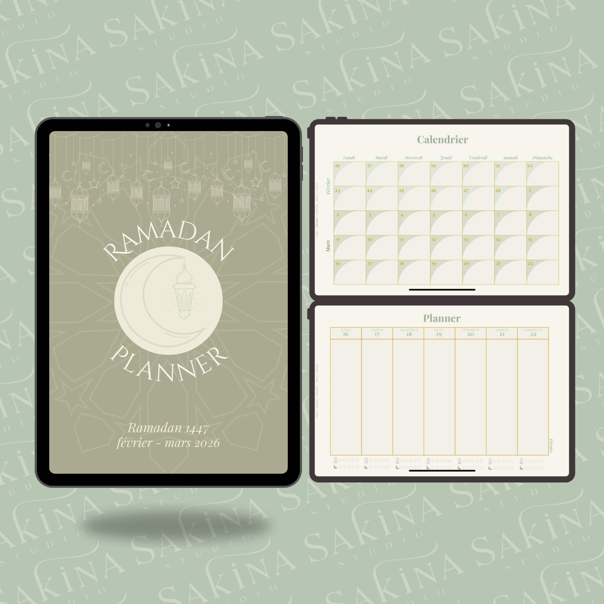Ramadan Monthly Weekly & Daily Planner PDF – Simple & Intentional Planning
